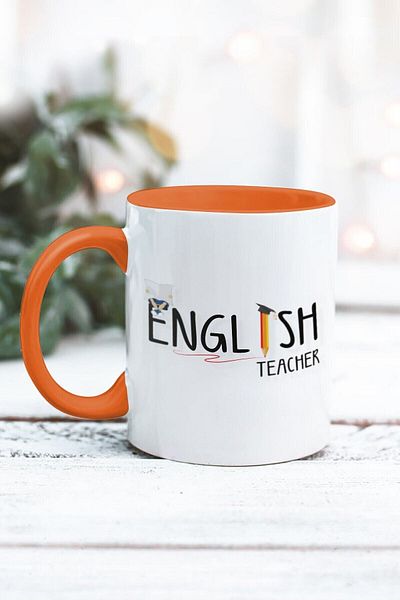 Yaprak Hediyelik كوب مصمم باللغة الإنجليزية