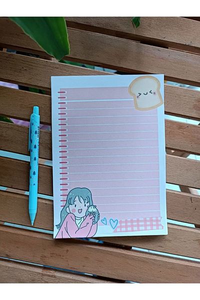 EyER Shoping Kawaii Girl A5 Notepad Notepad Lista de verificare Notepad Notepad