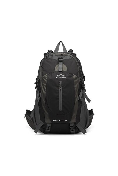 C-active حقيبة ظهر C-active سعة 40 لتر للتخييم والسفر وتسلق الجبال في الهواء الطلق، سطح مقاوم للماء