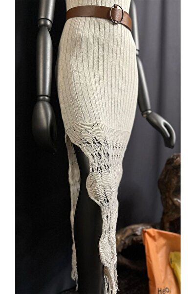 LOVELYSTORE Kawdu362 άνοιγμα Φόρεμα από πλεκτό ύφασμα Τυπικό μέγεθος