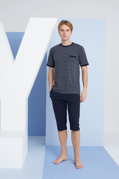 KLY طقم كابري بياقة دائرية