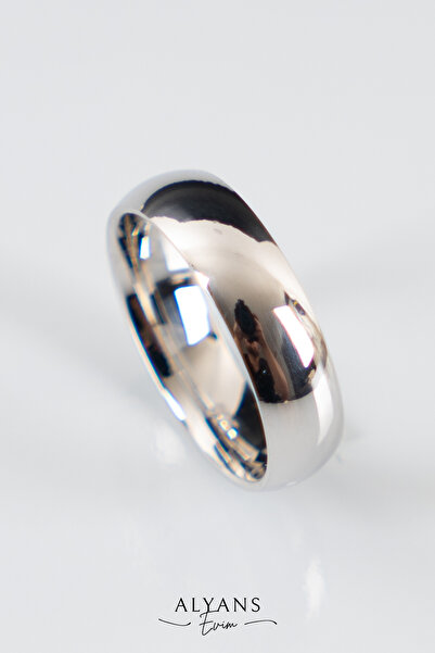 Bora Değerli Madenler 5mm Bombeli Gümüş Alyans , Nişan Yüzüğü , Klasik Alyans...