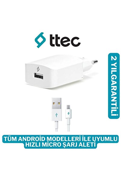 Ttec Şarj Aleti Samsung-huawei-oppo-micro Usb 2.1a Androidler Ile Uyumlu Hızlı Şarj Cihazı 10,5w