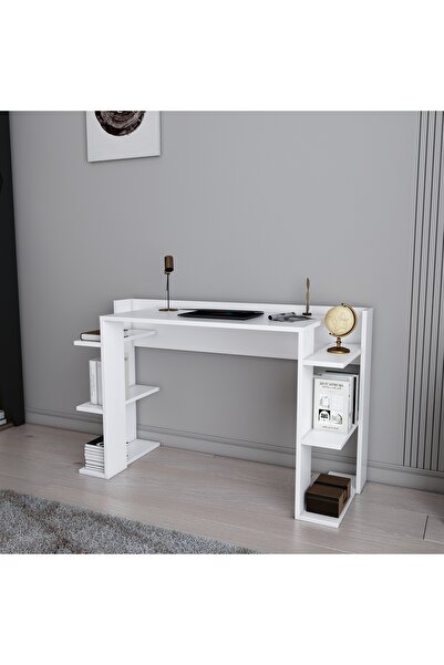 EVDEKİMODA ÇINAR ÇALIŞMA MASASI BEYAZ