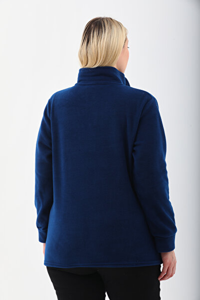 Kardelen Butik Ümraniye Indigo Mavi Polar Hırka Unisex