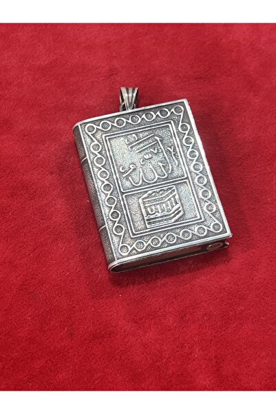 Firuze Gümüş Dikdörtgen Muska Gümüş Kolye