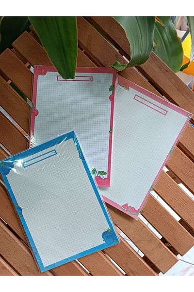 EyER Shoping Bloc de note cu 3 bucăți cu fructe A5