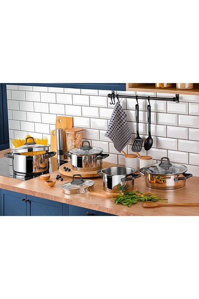 Glore Florence 8 Piece Cookware Set - Smoked