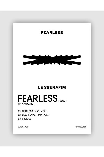 fırsatlar diyarı LE SSERAFIM Fearless K-pop Duvar Posteri - Duvar Dekoru - Ka...