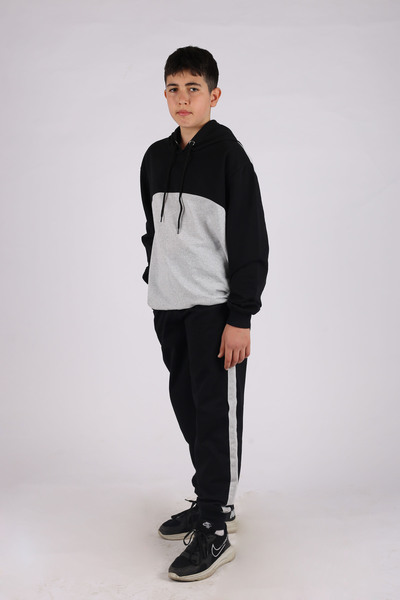 İnciTekstil GARNIY CHILDREN'S Tracksuit SET WITH HOOD AND POCKET