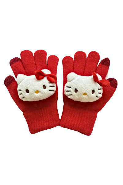 Petityu Hello Kitty Red warm 2-5 years old gloves