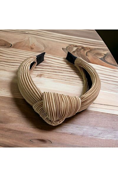 alsaccessories Model de coroană cu șnur de culoare bej, coroană de păr