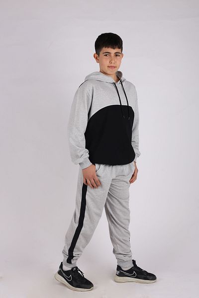 İnciTekstil GARNIY CHILDREN'S Tracksuit SET WITH HOOD AND POCKET