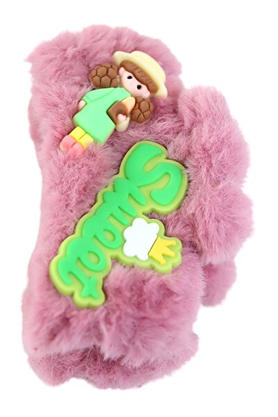 KEEBA Cataramă de pluș cu zăvor închipuit. Cataramă moale cu zăvor de pluș