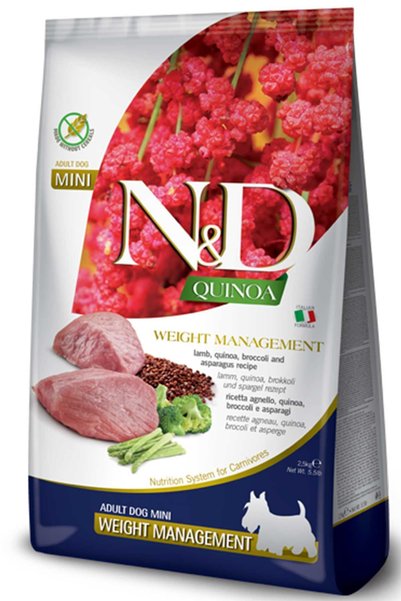 N&D ND Quinoa Tahılsız Kuzu Eti Brokoli ve Kuşkonmazlı için Küçük Irk Köpek M...