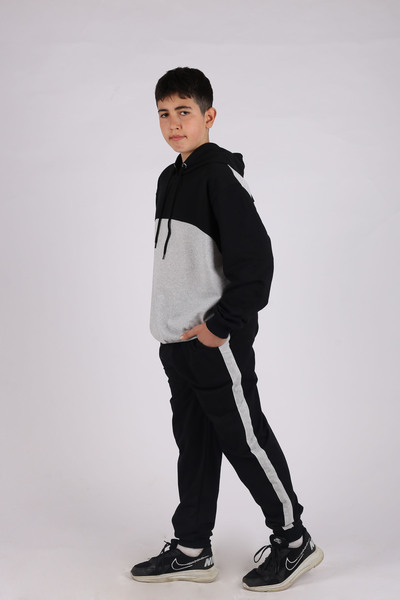 İnciTekstil GARNIY CHILDREN'S Tracksuit SET WITH HOOD AND POCKET