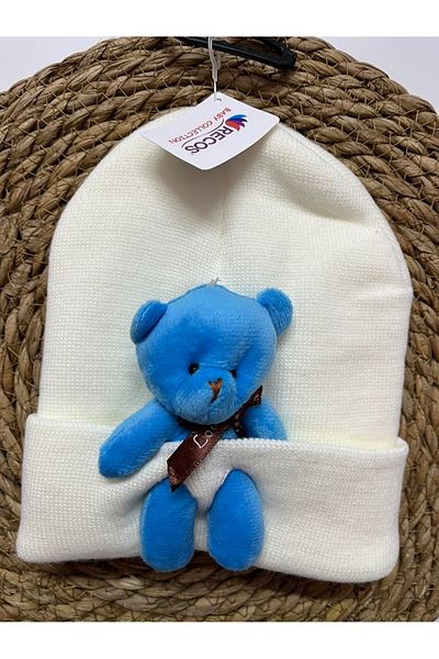 DESİGNER Beretă cu ursuleț cu ursuleț (Bear Figured Beret) Beretă colorată de iarnă
