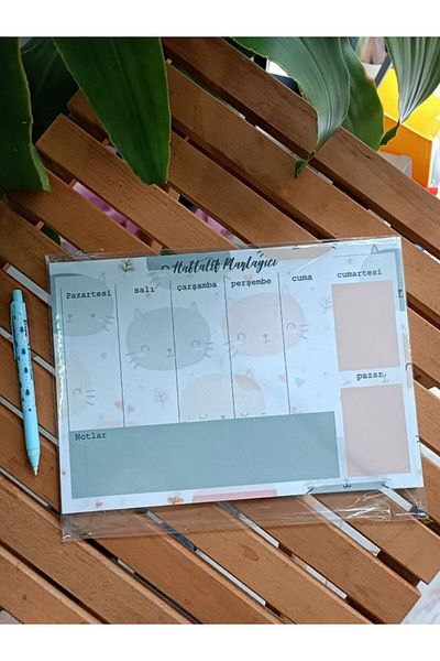 EyER Shoping Desktop Planner a4 Size Notepad Memopad Checklist Notepad Memo Pad Gray