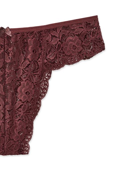 HNX Lace High Waist Plus Size Women's Brazilian Panties