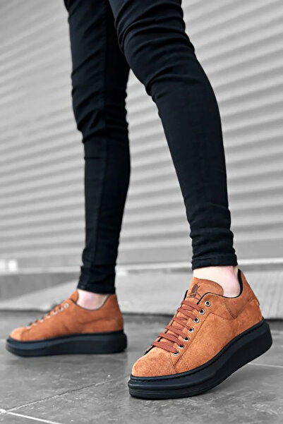 Rainon Store Tan Suede High Sole Men's Sports Shoes