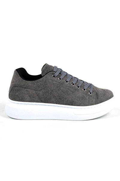 Rainon Store Gray Suede High Sole Men's Sneakers