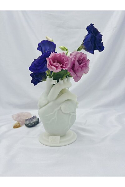 3desen Anatomik Kalp Vazo ( Plastik )