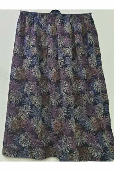 sercan konfeksiyon KADIN TEK PARÇALI BASMA VİSKON BATTAL ETEK