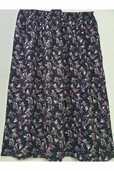 sercan konfeksiyon KADIN TEK PARÇALI BASMA VİSKON BATTAL ETEK