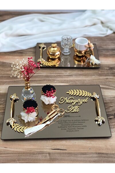 Denseden Söz Nişan Tavă pentru inele Suporturi pentru inele Foarfece Mire Cup...