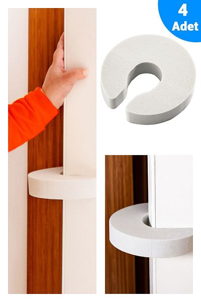 Baby Lock 4 Pieces Baby Child Safety Door Protector & Door Stopper