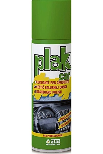İtalyan ATAS Plak Car Silikonsuz Torpido Ve Plastik Aksam Parlatıcı 200ml
