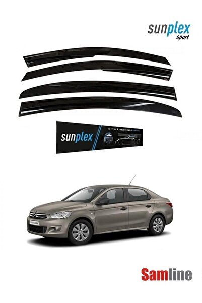SUNPLEX Citroen C-elysee 2016 Modeller için Cam Rüzgarlığı Takımı 4'lü Set