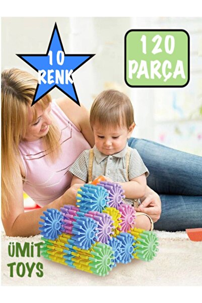 ümit toys Dişli Çarklar Molekül Yapı Taşları Eğitici Oyuncak 120 Adet Yapı Oy...