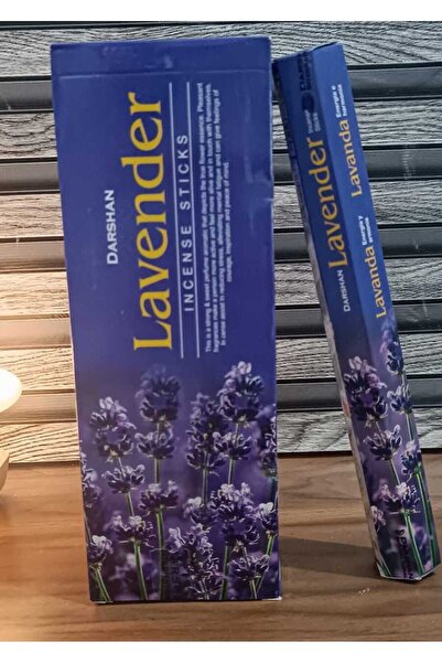 HUNATASARIM 20 Adet Çubuk Tütsü Lavender (Lavanta) Kokulu