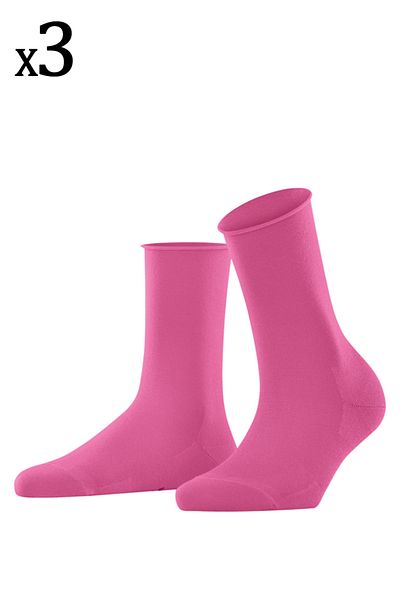 MEM SOCKS Чифт от 3 памучни чорапи без ластици (с лазерно рязане)