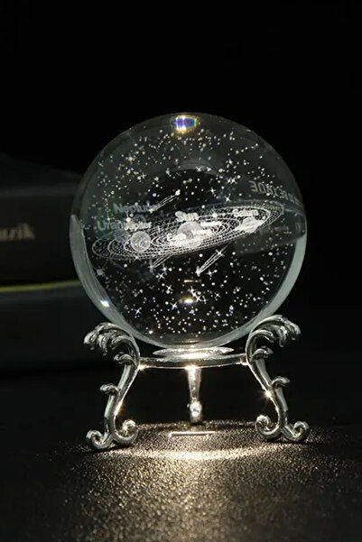 moryconcept Kristal top uzay serisi ev dekoratif sanat tatil hediye gezegenle...