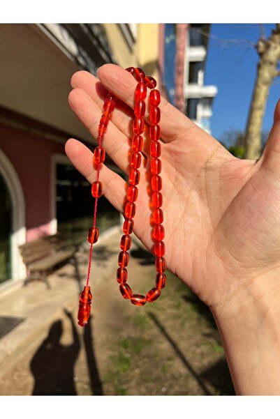 Kehribarstore Πορτοκαλί ανδρικό Tasbih - Σύστημα Fire Amber, Μα스τό Χειροτεχνί...
