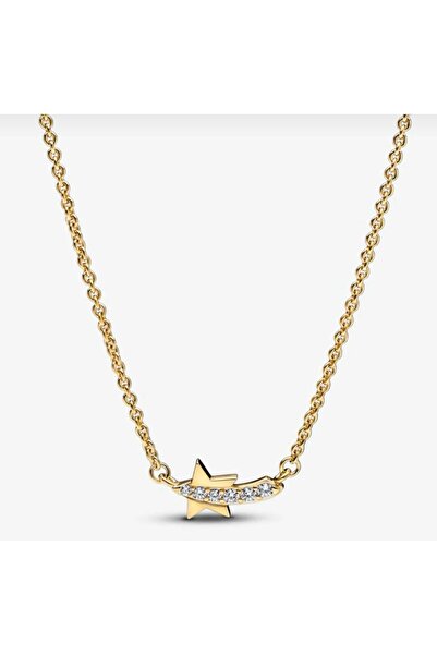 Lines Bijuteri Tarz Kayan Yıldız Pavé Collier Kolye
