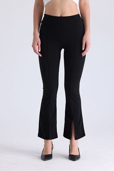 kabancım Women's Scuba Crepe Spanish Leg Trousers