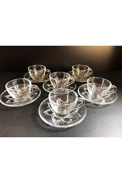 DİBA AVM Turkish Coffee Espresso Cup 12 Pieces for 6 People
