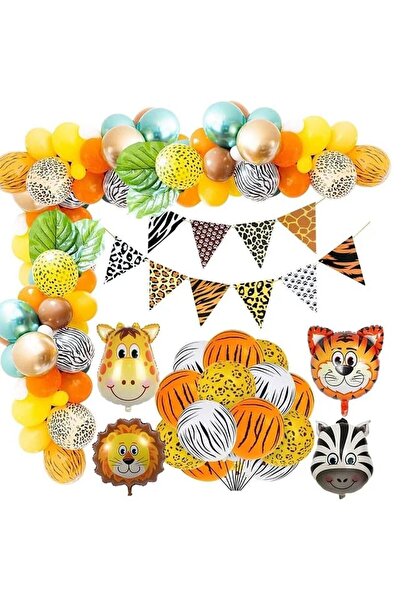 DÜVENCİ TİCARET Σετ μπαλονιών γενεθλίων Çıtıpıtıstore Safari