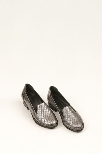 SVMSHOES Leather Gray Stylish Shoes / Low Heels / Shiny / Special Occasions Use/ Orthopedic