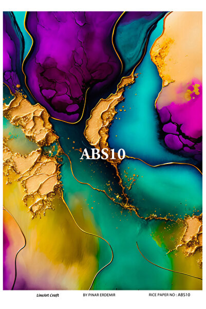 LİNEART Pirinç Dekopaj Kağıdı No:ABS10- 29X42cm
