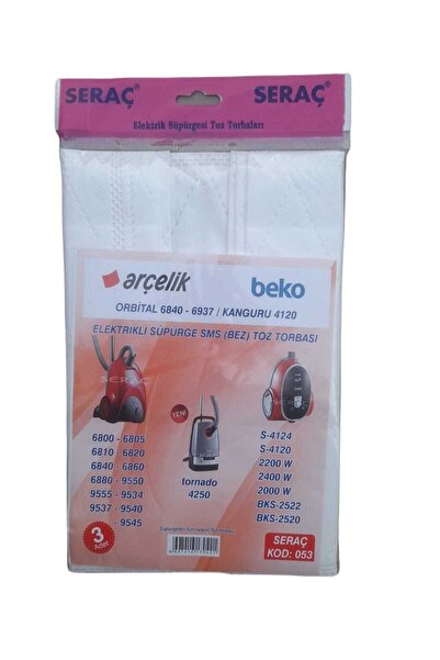 Leva House Seraç Elektrikli Süpürge Toz Torbası 3'lü Arçelik/beko