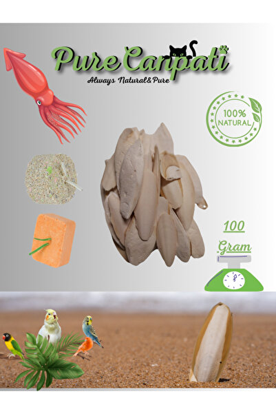 PureCanpati Kalamar Kemiği 100 Gram+mineral Blok Ve Portakallı Enerji Blok (m...