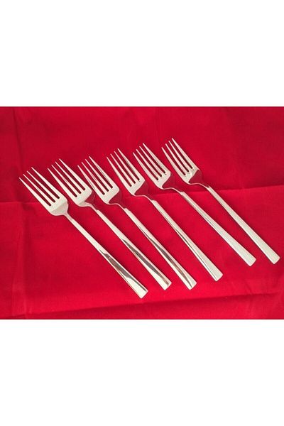 MUTFAKÇIM Stick Model Sweet Fork 6 Pieces