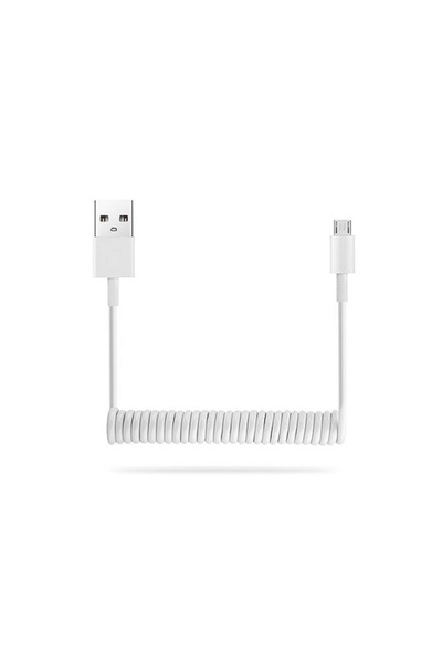 S-LINK SL-SP10 1.2m 2A USB To Micro USB Spiral Data Uyumlu  + Şarj Kablosu