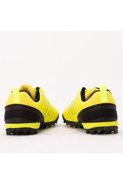 Jump 29112 Sarı Yellow Desenli Baskılı Siya Detay Neon Halısaha Futbol Ayakkabısı