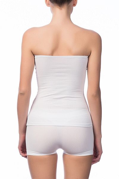 NBB Tricou alb fără bretele