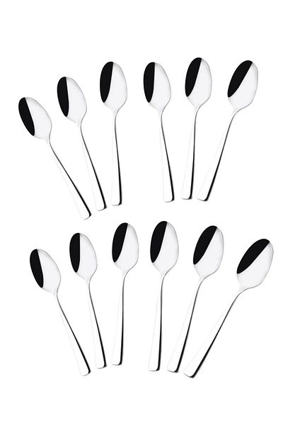 Yüsra Home dessert spoon 12pcs stick model stainless steel